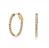 Essential Diamond Hoop Earrings (1.00ct) - Dracakis Jewellers